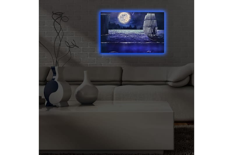 Canvasbilde Dekorativ LED-belysning - Flerfarget - Interiør - Maleri & posters - Lerretsbilder