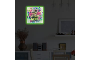 Canvasbilde Dekorativ LED-belysning - Flerfarget - Interiør - Maleri & posters - Lerretsbilder