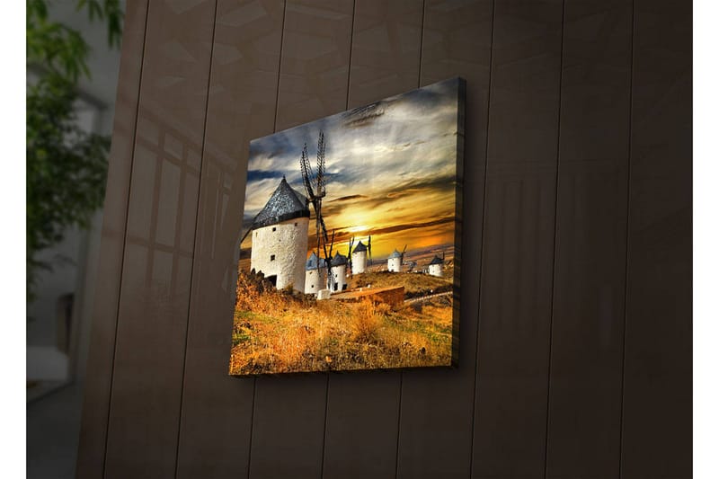 Canvasbilde Dekorativ LED-belysning - Flerfarget - Interiør - Maleri & posters - Lerretsbilder