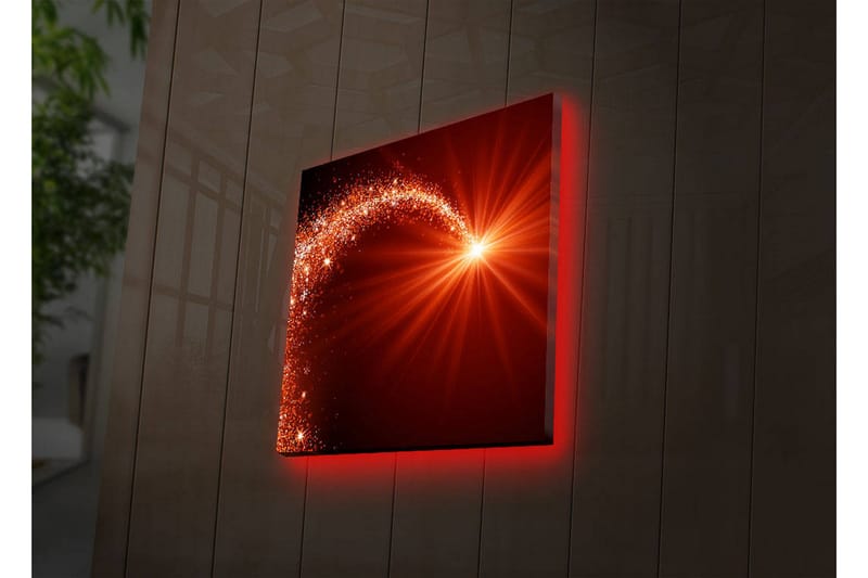 Canvasbilde Dekorativ LED-belysning - Flerfarget - Interiør - Maleri & posters - Lerretsbilder