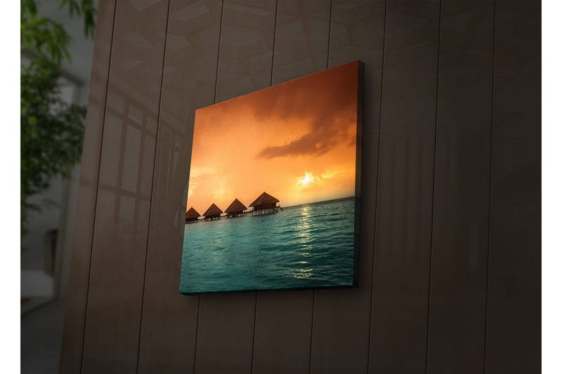 Canvasbilde Dekorativ LED-belysning - Flerfarget - Interiør - Maleri & posters - Lerretsbilder