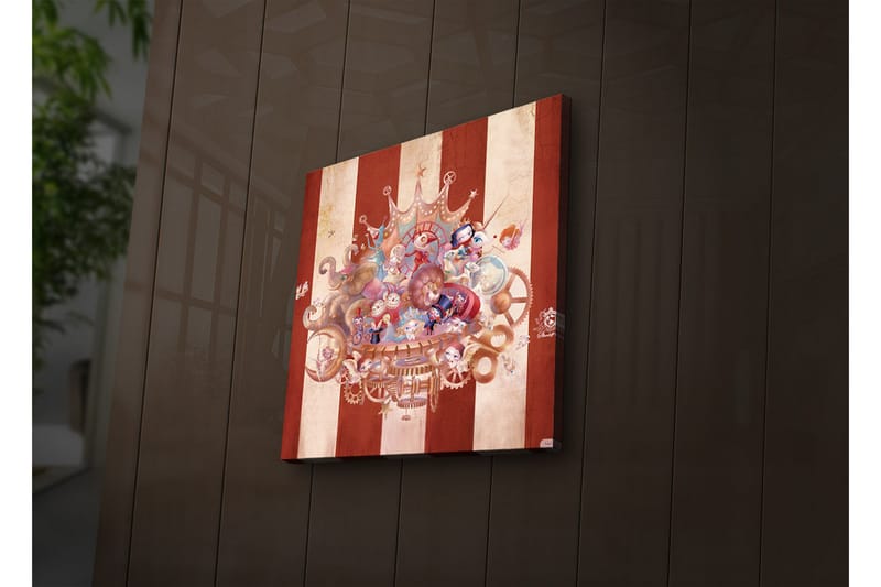 Canvasbilde Dekorativ LED-belysning - Flerfarget - Interiør - Maleri & posters - Lerretsbilder