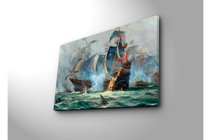 Canvasbilde Dekorativ LED-belysning - Flerfarget - Interiør - Maleri & posters - Lerretsbilder