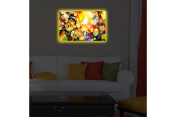 Canvasbilde Dekorativ LED-belysning - Flerfarget - Interiør - Maleri & posters - Lerretsbilder