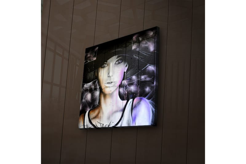 Canvasbilde Dekorativ LED-belysning - Flerfarget - Interiør - Maleri & posters - Lerretsbilder