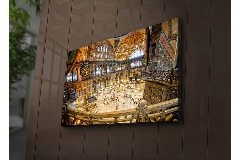 Canvasbilde Dekorativ LED-belysning - Flerfarget - Interiør - Maleri & posters - Lerretsbilder