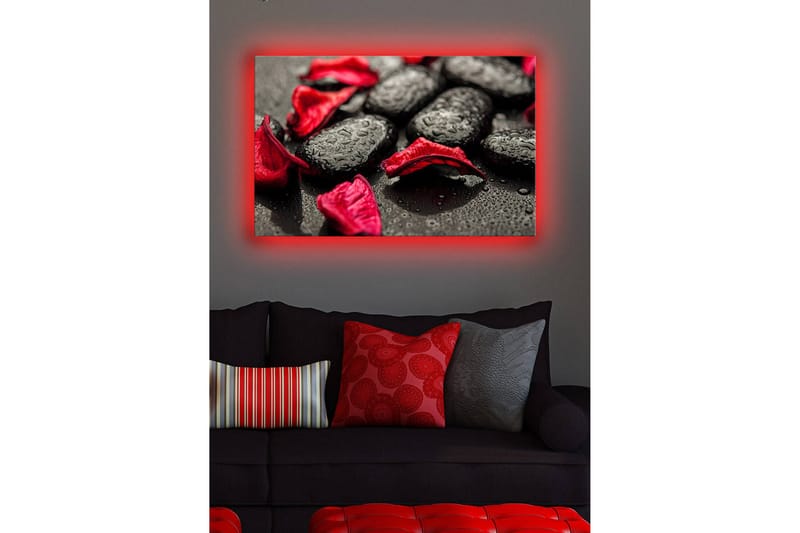 Canvasbilde Dekorativ LED-belysning - Flerfarget - Interiør - Maleri & posters - Lerretsbilder