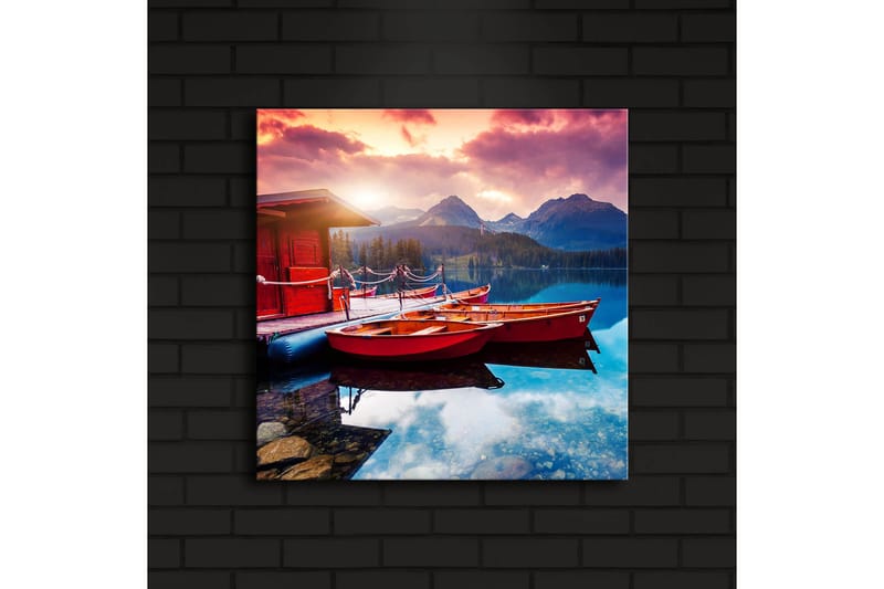 Canvasbilde Dekorativ LED-belysning - Flerfarget - Interiør - Maleri & posters - Lerretsbilder