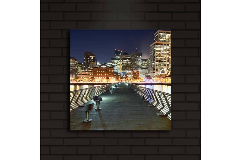 Canvasbilde Dekorativ LED-belysning - Flerfarget - Interiør - Maleri & posters - Lerretsbilder