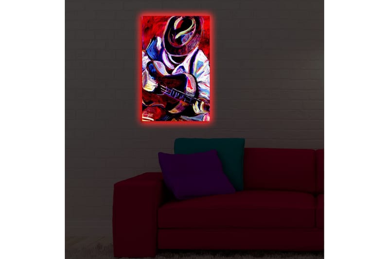 Canvasbilde Dekorativ LED-belysning - Flerfarget - Interiør - Maleri & posters - Lerretsbilder