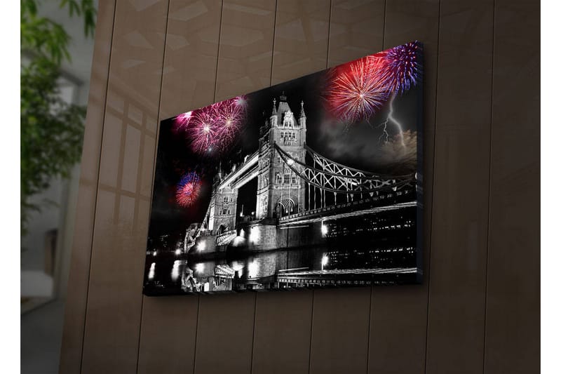 Canvasbilde Dekorativ LED-belysning - Flerfarget - Interiør - Maleri & posters - Lerretsbilder