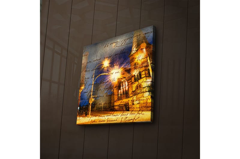 Canvasbilde Dekorativ LED-belysning - Flerfarget - Interiør - Maleri & posters - Lerretsbilder