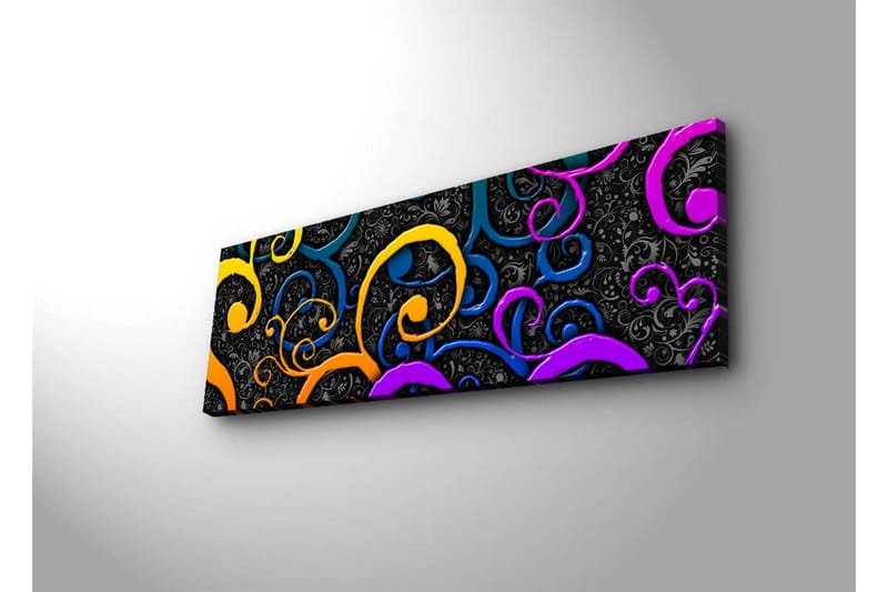 Canvasbilde Dekorativ LED-belysning - Flerfarget - Interiør - Maleri & posters - Lerretsbilder