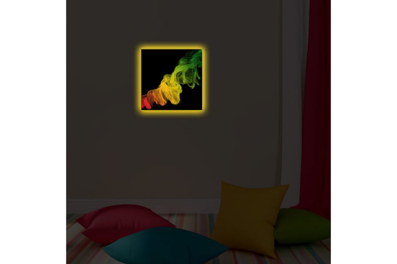 Canvasbilde Dekorativ LED-belysning - Flerfarget - Interiør - Maleri & posters - Lerretsbilder