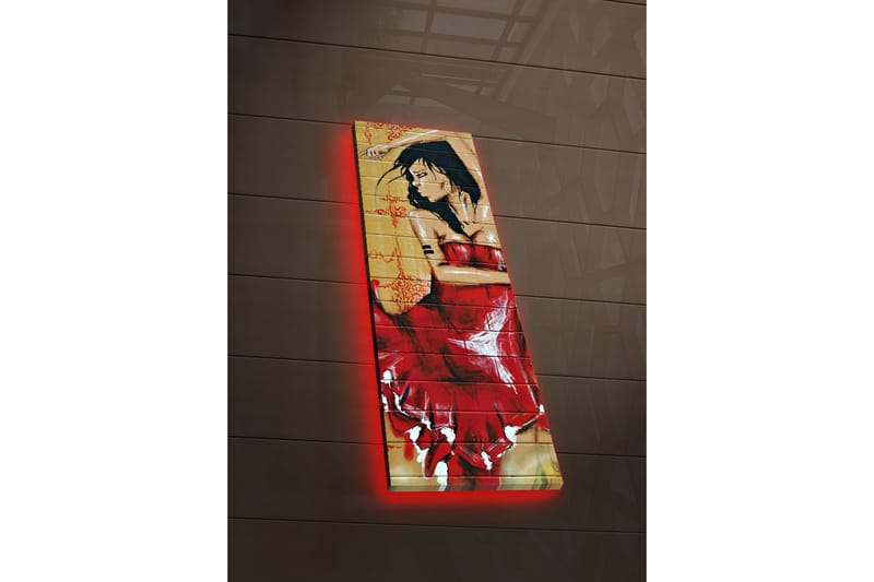 Canvasbilde Dekorativ LED-belysning - Flerfarget - Interiør - Maleri & posters - Lerretsbilder