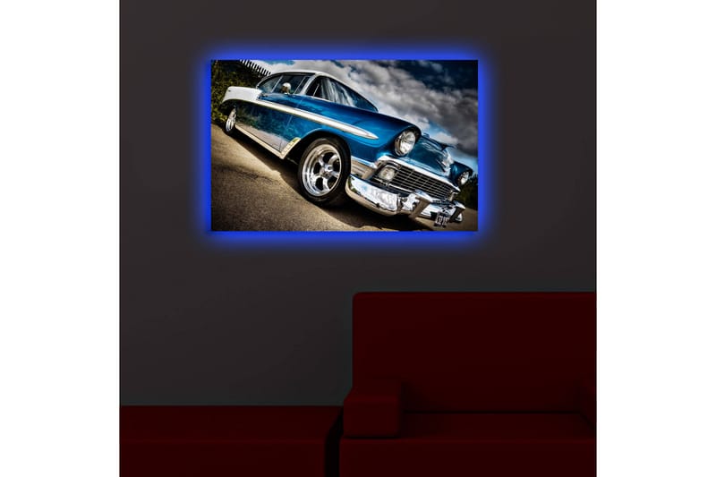 Canvasbilde Dekorativ LED-belysning - Flerfarget - Interiør - Maleri & posters - Lerretsbilder