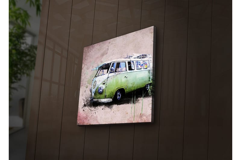 Canvasbilde Dekorativ LED-belysning - Flerfarget - Interiør - Maleri & posters - Lerretsbilder
