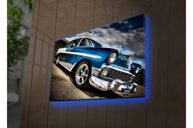 Canvasbilde Dekorativ LED-belysning - Flerfarget - Interiør - Maleri & posters - Lerretsbilder