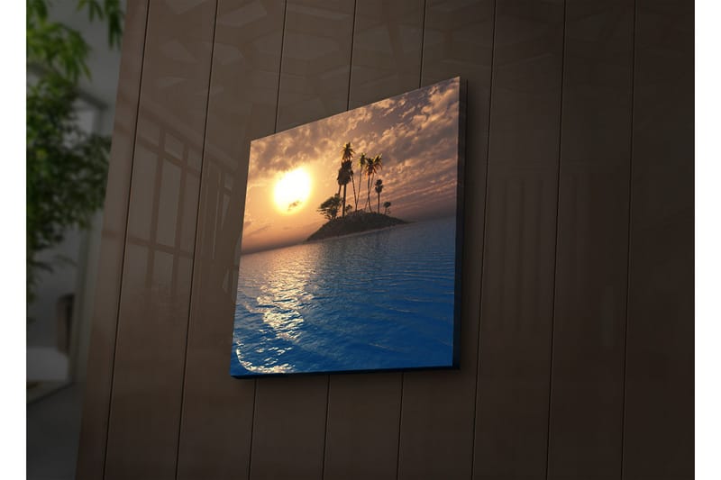 Canvasbilde Dekorativ LED-belysning - Flerfarget - Interiør - Maleri & posters - Lerretsbilder