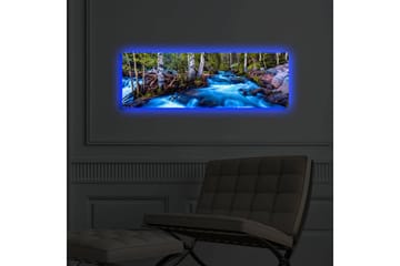 Canvasbilde Dekorativ LED-belysning - Flerfarget - Interiør - Maleri & posters - Lerretsbilder