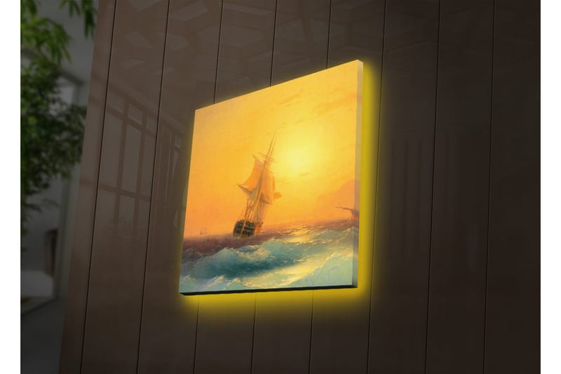 Canvasbilde Dekorativ LED-belysning - Flerfarget - Interiør - Maleri & posters - Lerretsbilder