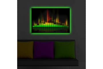 Canvasbilde Dekorativ LED-belysning - Flerfarget - Interiør - Maleri & posters - Lerretsbilder