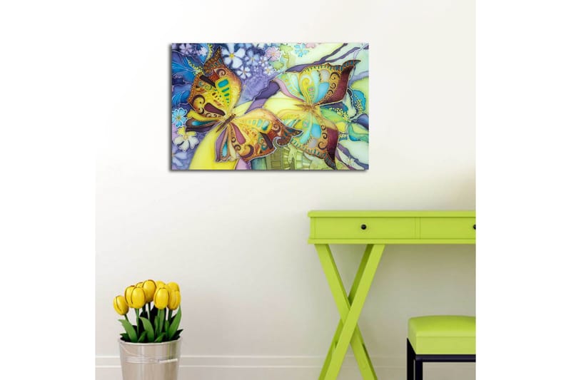 Canvasbilde Dekorativ LED-belysning - Flerfarget - Interiør - Maleri & posters - Lerretsbilder