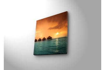Canvasbilde Dekorativ LED-belysning - Flerfarget - Interiør - Maleri & posters - Lerretsbilder