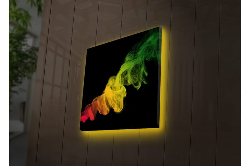 Canvasbilde Dekorativ LED-belysning - Flerfarget - Interiør - Maleri & posters - Lerretsbilder