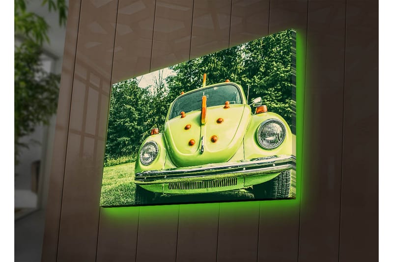 Canvasbilde Dekorativ LED-belysning - Flerfarget - Interiør - Maleri & posters - Lerretsbilder