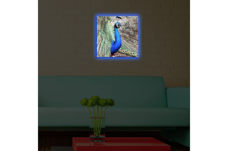 Canvasbilde Dekorativ LED-belysning - Flerfarget - Interiør - Maleri & posters - Lerretsbilder