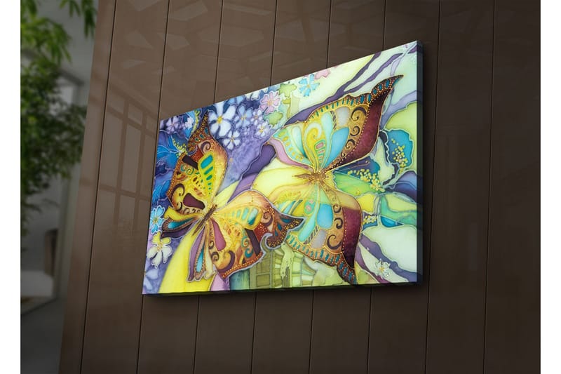 Canvasbilde Dekorativ LED-belysning - Flerfarget - Interiør - Maleri & posters - Lerretsbilder
