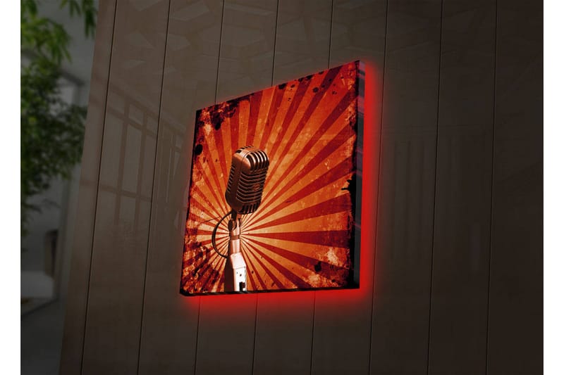Canvasbilde Dekorativ LED-belysning - Flerfarget - Interiør - Maleri & posters - Lerretsbilder