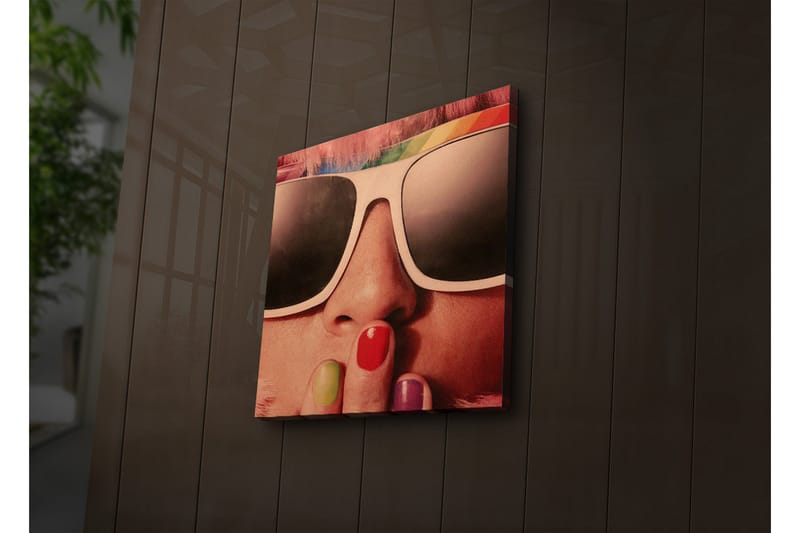 Canvasbilde Dekorativ LED-belysning - Flerfarget - Interiør - Maleri & posters - Lerretsbilder