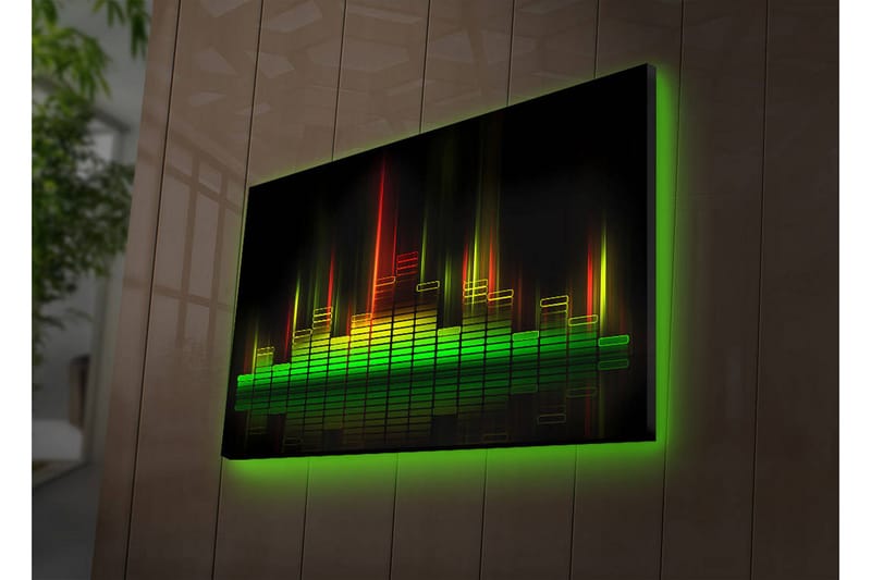 Canvasbilde Dekorativ LED-belysning - Flerfarget - Interiør - Maleri & posters - Lerretsbilder