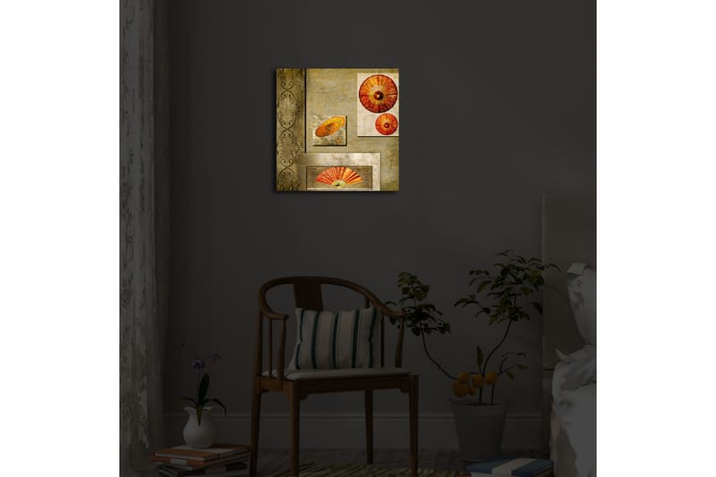 Canvasbilde Dekorativ LED-belysning - Flerfarget - Interiør - Maleri & posters - Lerretsbilder
