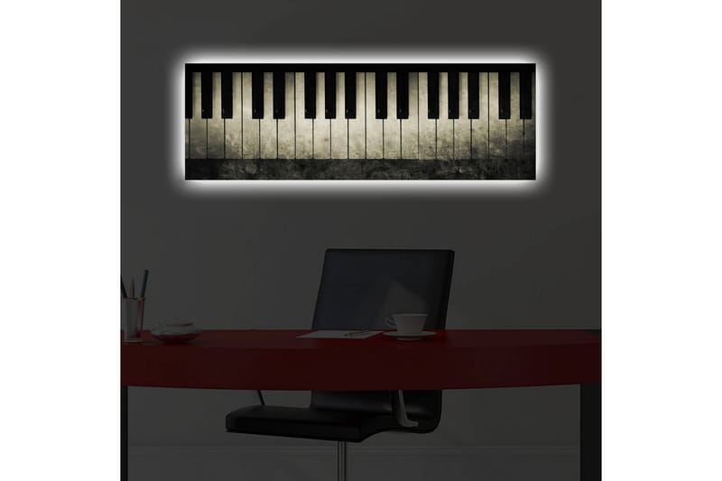 Canvasbilde Dekorativ LED-belysning - Flerfarget - Interiør - Maleri & posters - Lerretsbilder