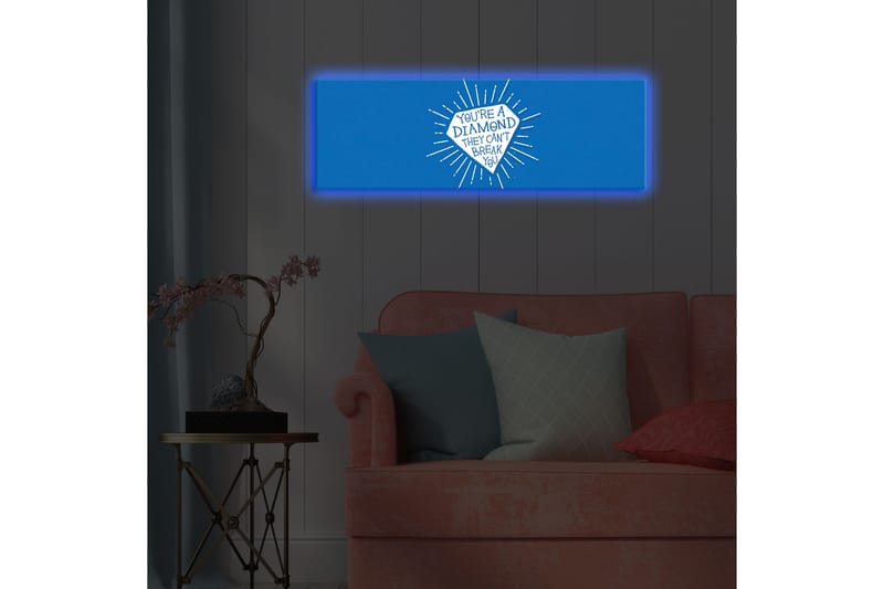 Canvasbilde Dekorativ LED-belysning - Flerfarget - Interiør - Maleri & posters - Lerretsbilder
