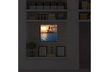 Canvasbilde Dekorativ LED-belysning - Flerfarget - Interiør - Maleri & posters - Lerretsbilder