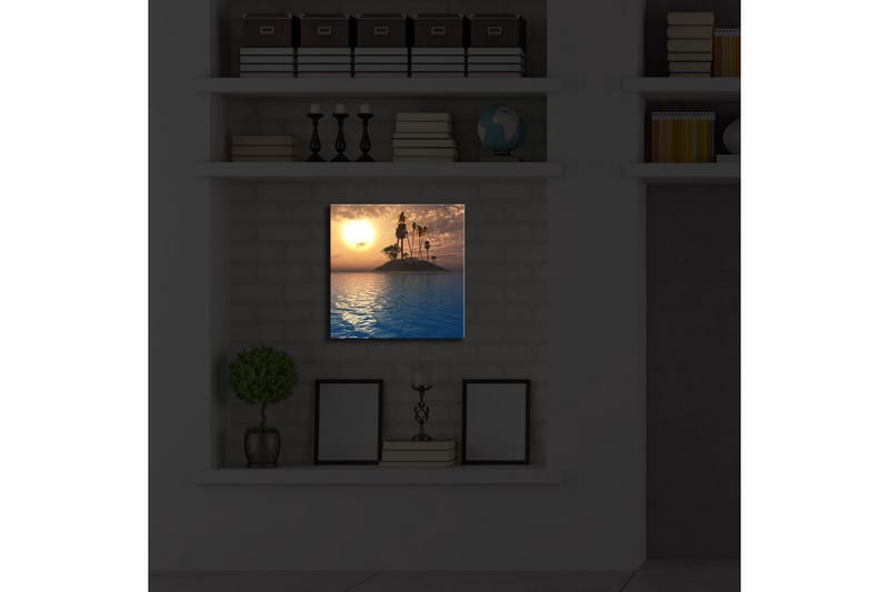 Canvasbilde Dekorativ LED-belysning - Flerfarget - Interiør - Maleri & posters - Lerretsbilder