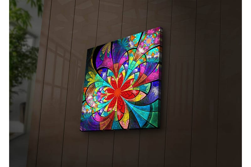 Canvasbilde Dekorativ LED-belysning - Flerfarget - Interiør - Maleri & posters - Lerretsbilder