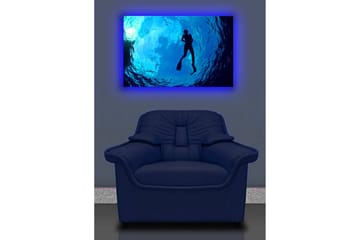 Canvasbilde Dekorativ LED-belysning - Flerfarget - Interiør - Maleri & posters - Lerretsbilder