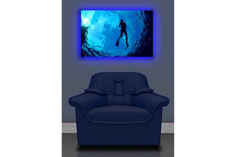 Canvasbilde Dekorativ LED-belysning - Flerfarget - Interiør - Maleri & posters - Lerretsbilder