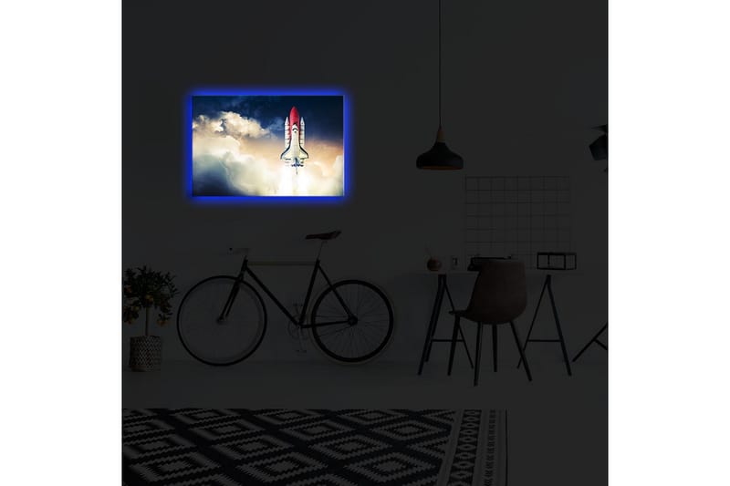 Canvasbilde Dekorativ LED-belysning - Flerfarget - Interiør - Maleri & posters - Lerretsbilder