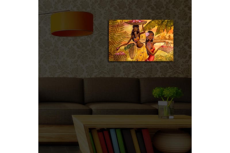 Canvasbilde Dekorativ LED-belysning - Flerfarget - Interiør - Maleri & posters - Lerretsbilder