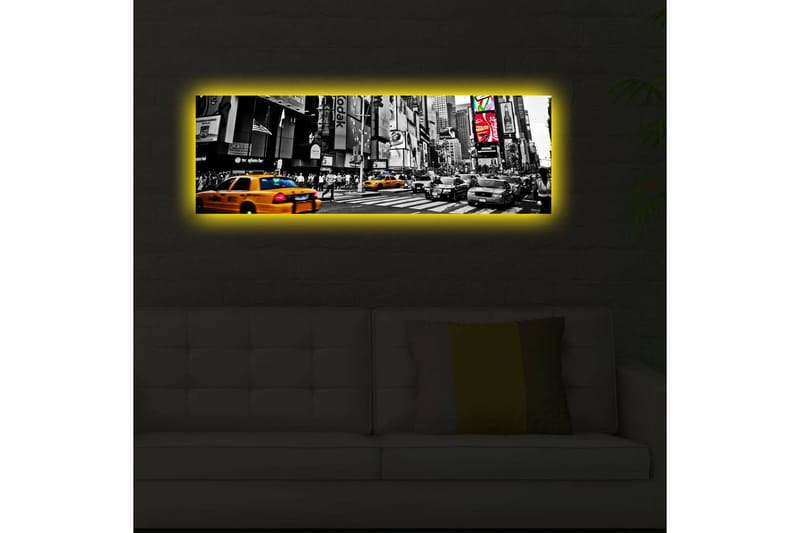 Canvasbilde Dekorativ LED-belysning - Flerfarget - Interiør - Maleri & posters - Lerretsbilder