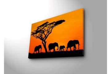 Canvasbilde Dekorativ LED-belysning - Flerfarget - Interiør - Maleri & posters - Lerretsbilder