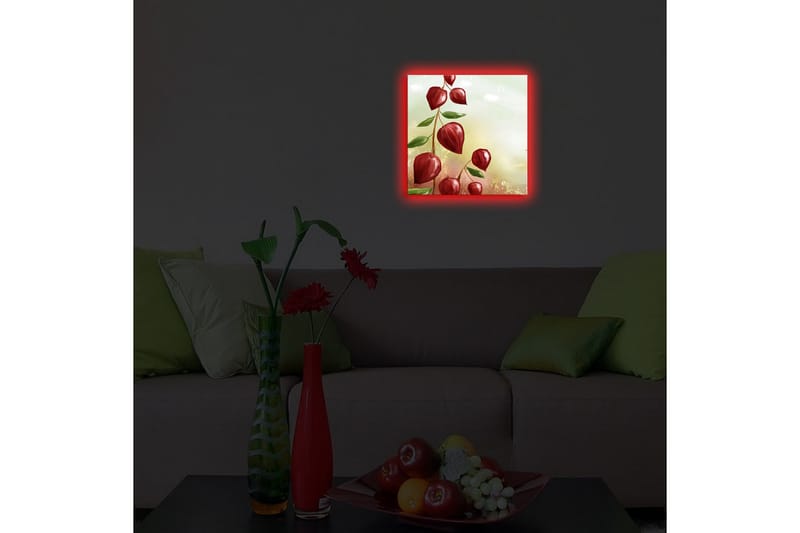 Canvasbilde Dekorativ LED-belysning - Flerfarget - Interiør - Maleri & posters - Lerretsbilder