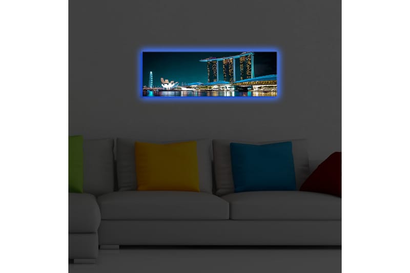 Canvasbilde Dekorativ LED-belysning - Flerfarget - Lerretsbilder Canvasbilde Dekorativ LED-belysning - Flerfarget - Lerretsbilder