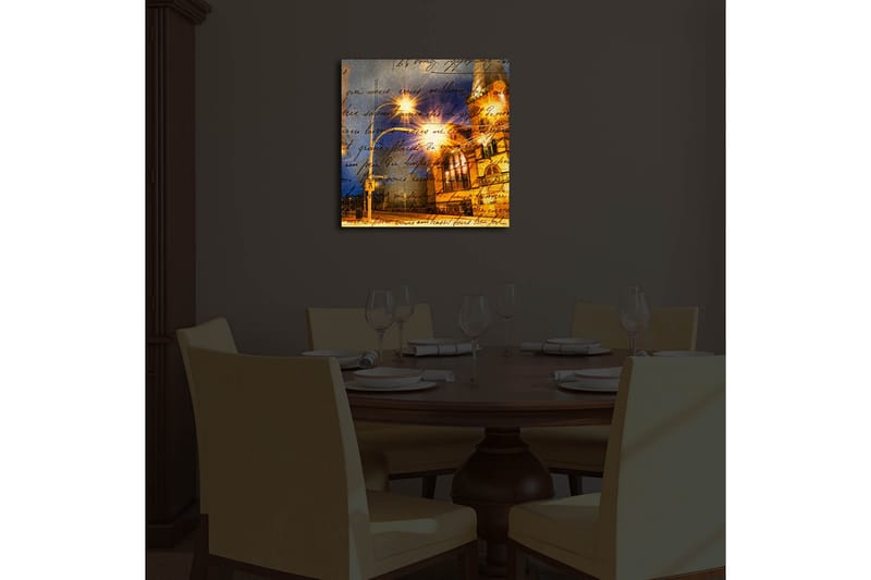 Canvasbilde Dekorativ LED-belysning - Flerfarget - Interiør - Maleri & posters - Lerretsbilder